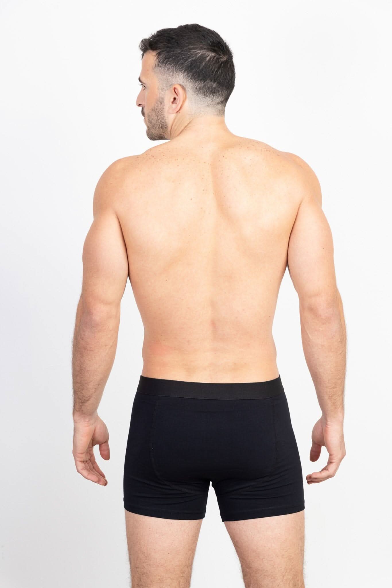 תחתוני בוקסר בריף לגברים בצבע שחור