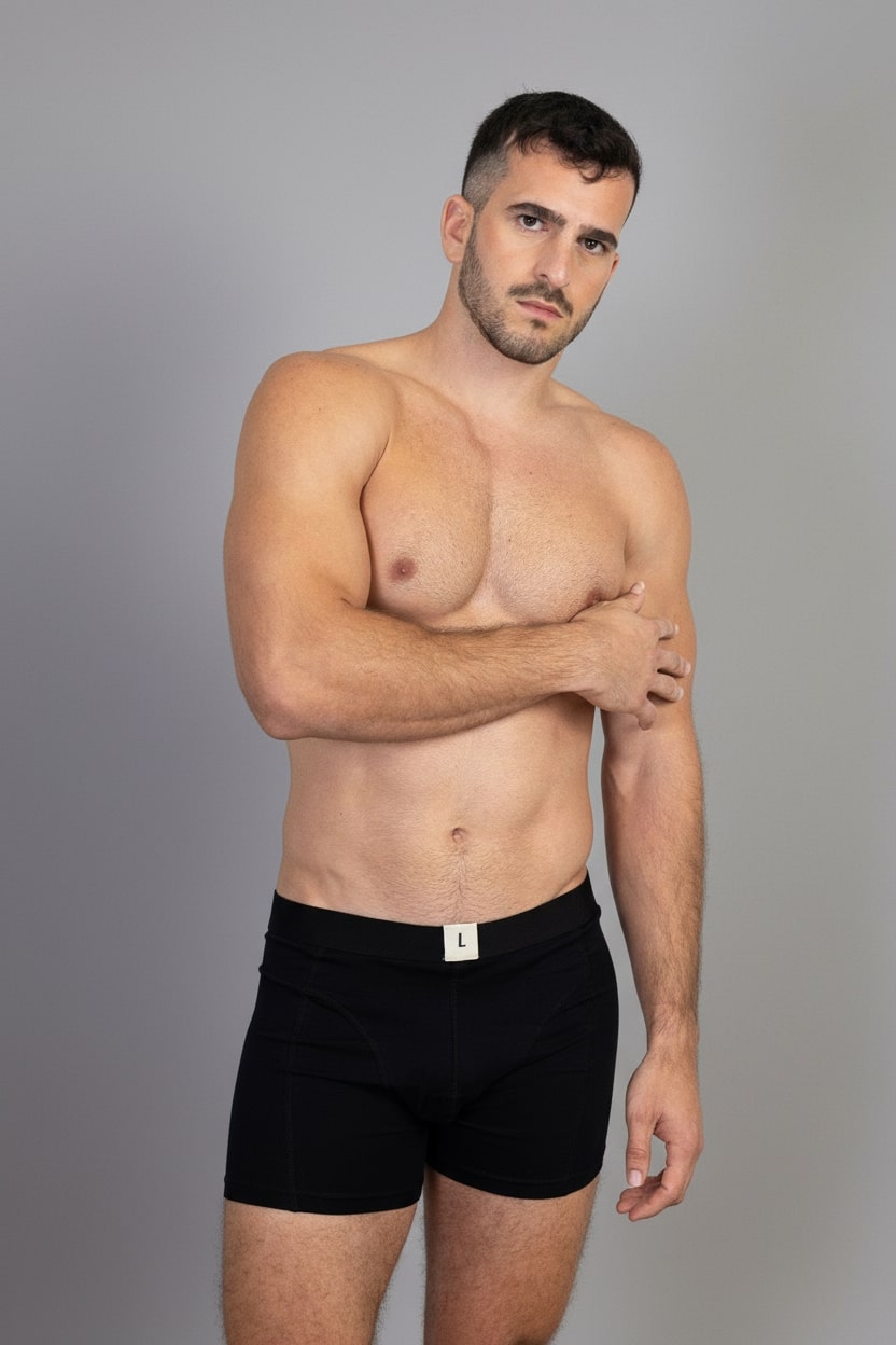 בוקסר שחור לגבר